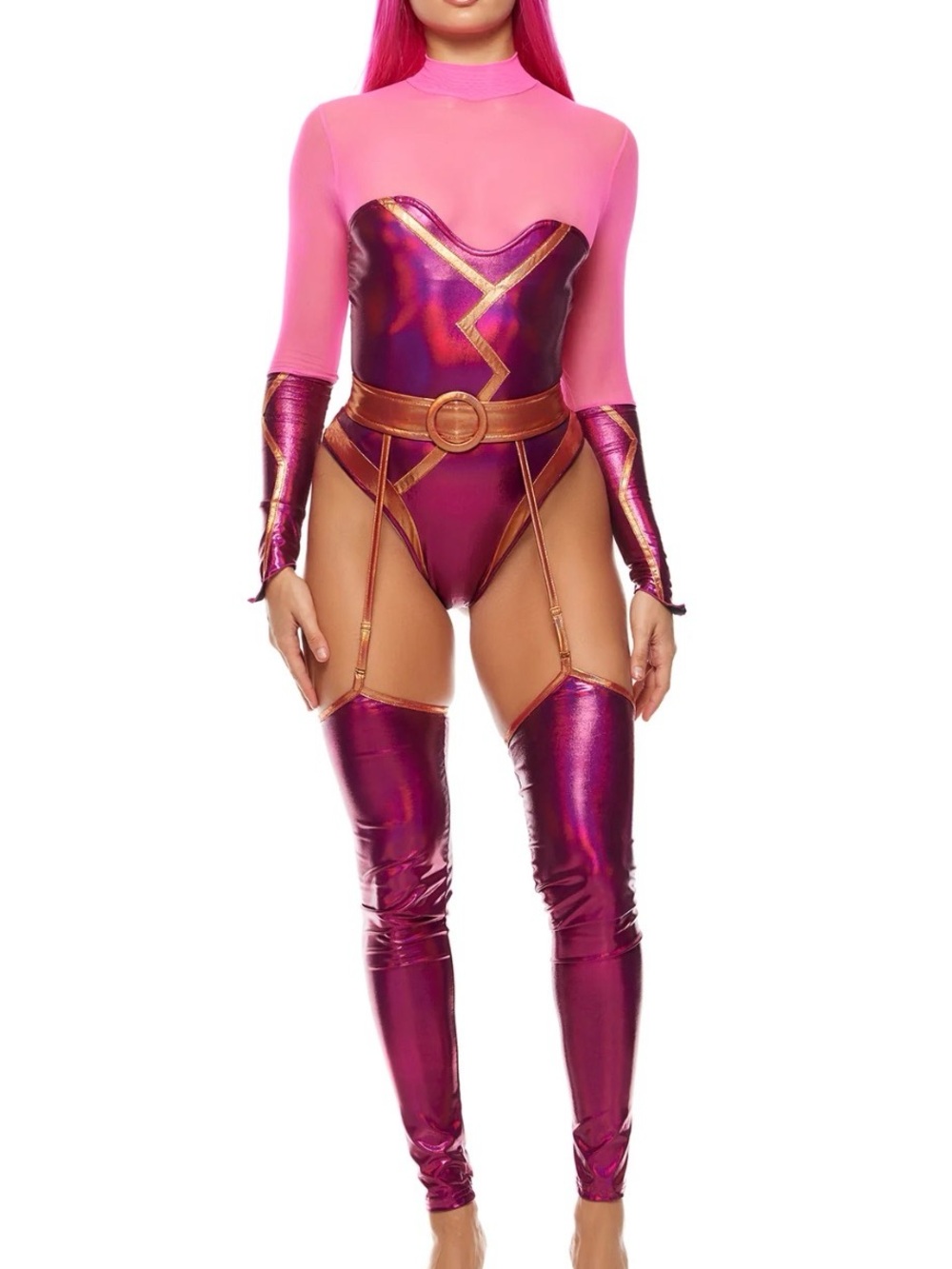 Forplay Lavagirl Halloween Costume Bodysuit